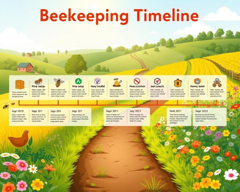 First Year Beekeeping Timeline